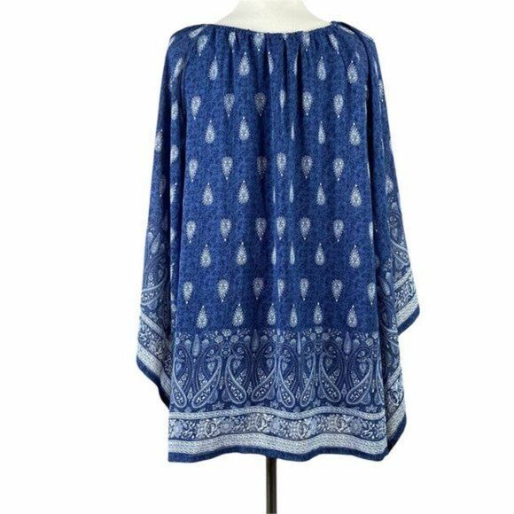 New Directions Blouse Flowing Sleeves Size XL - Picture 3 of 6